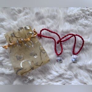 Set of Lucky Cat Charm Bracelets